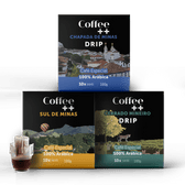 Kit Fazendas Drip Coffee - 30 Sachês - Coffee Mais