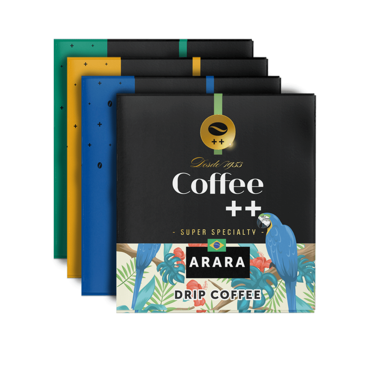 Kit Fazendas e Arara | Drip Coffee - 40 Sachês - Coffee Mais