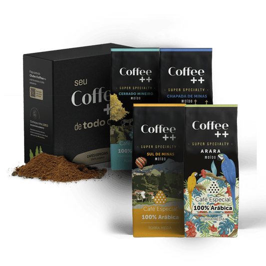 Kit Fazendas e Arara | Moído - 4 Pacotes - Coffee Mais