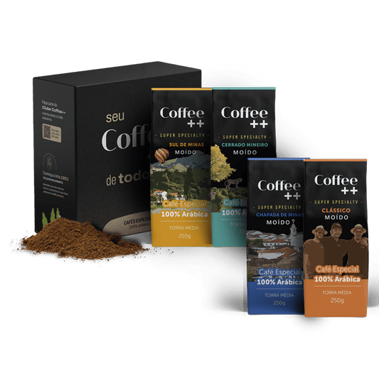 Kit Fazendas e Clássico | Moído - 4 Pacotes - Coffee Mais